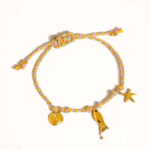 Jewelry - “ Tide Treasures “ 18k Gold Plated Charm Bracelet | Assorted Colors